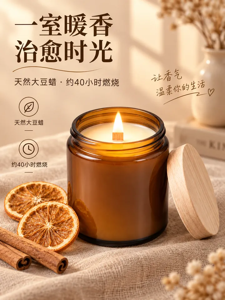 大豆蜡香薰蜡烛主图