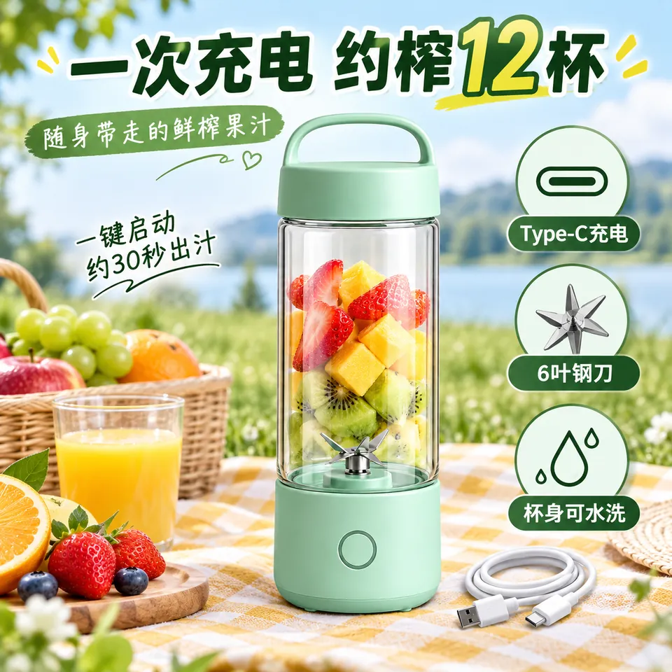 便携式无线榨汁杯商品轮播图 2