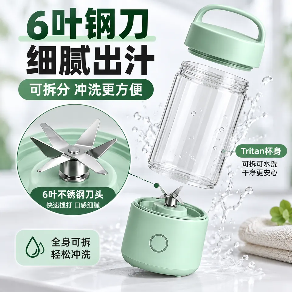 便携式无线榨汁杯商品轮播图 3